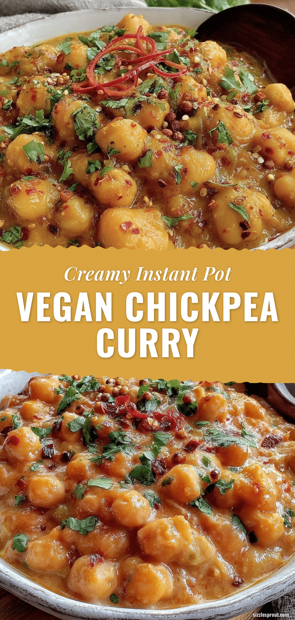 creamy vegan chickpea curry recipe