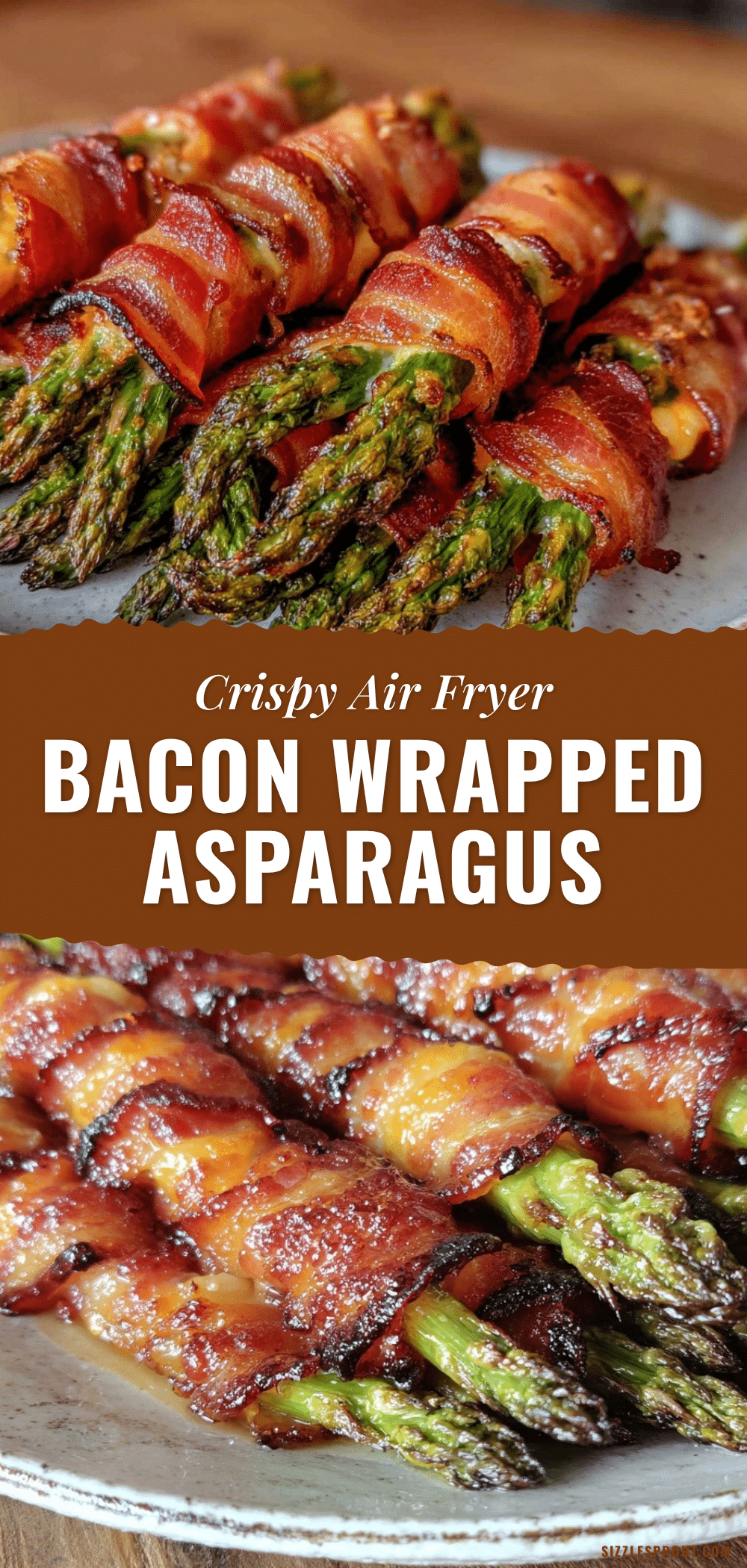 crispy air fryer bacon wrapped asparagus recipe