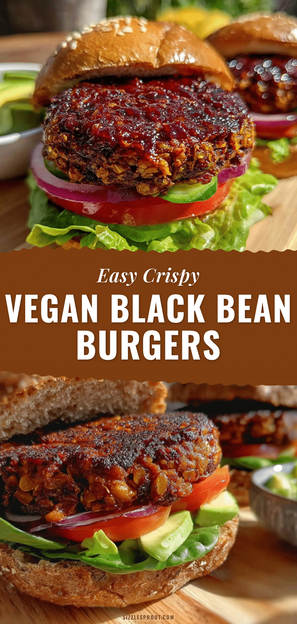 crispy vegan black bean burgers recipe