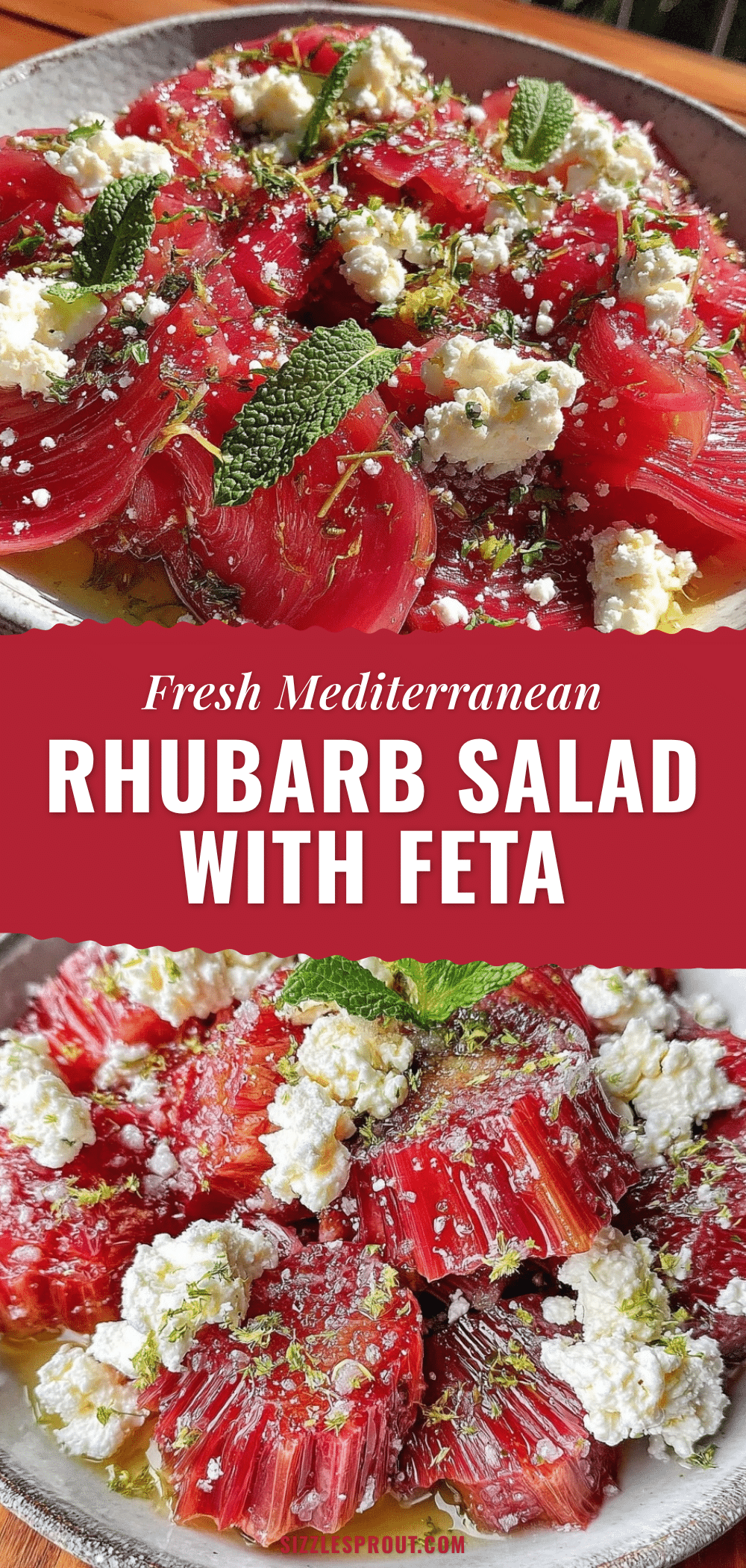 fresh mediterranean rhubarb salad recipe