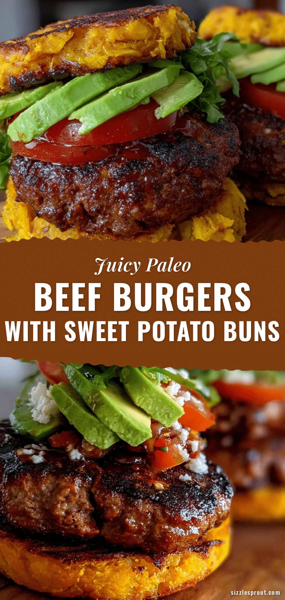paleo beef burgers with sweet potato buns recipe