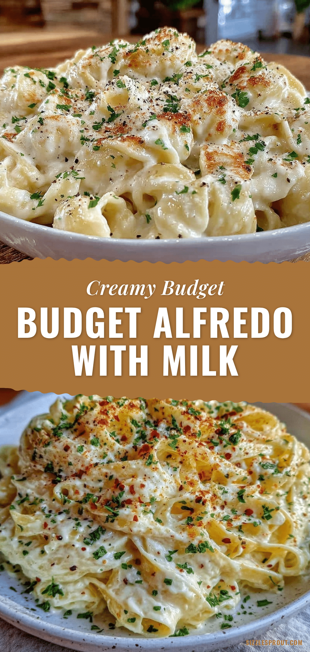 Creamy Budget Alfredo with Milk recipe