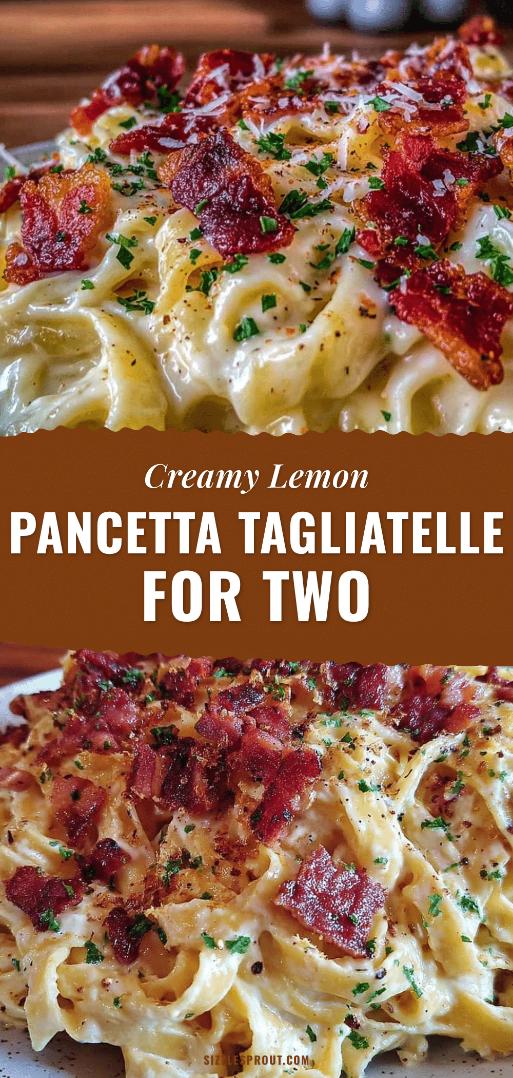 creamy lemon pancetta tagliatelle recipe