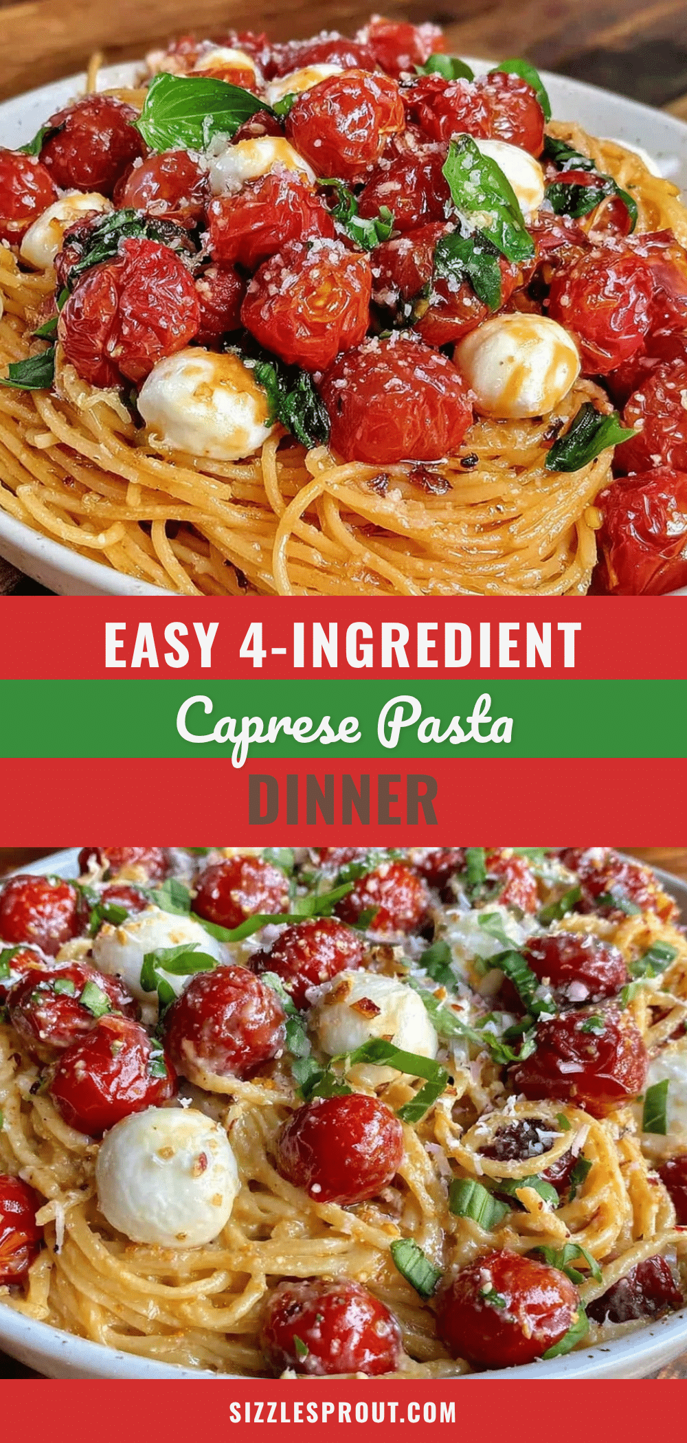 easy 4-ingredient caprese pasta recipe