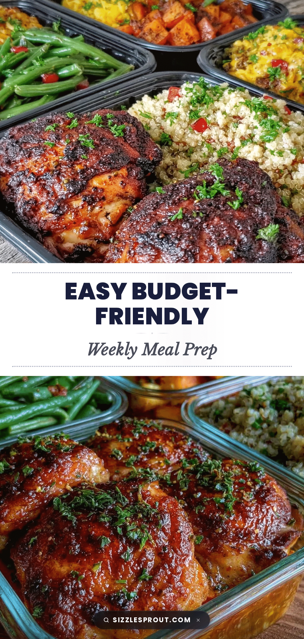 easy budget-friendly busy parent weekly meal prep recipe