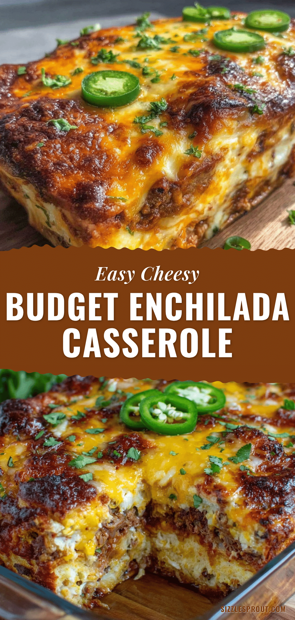 easy cheesy budget enchilada casserole recipe