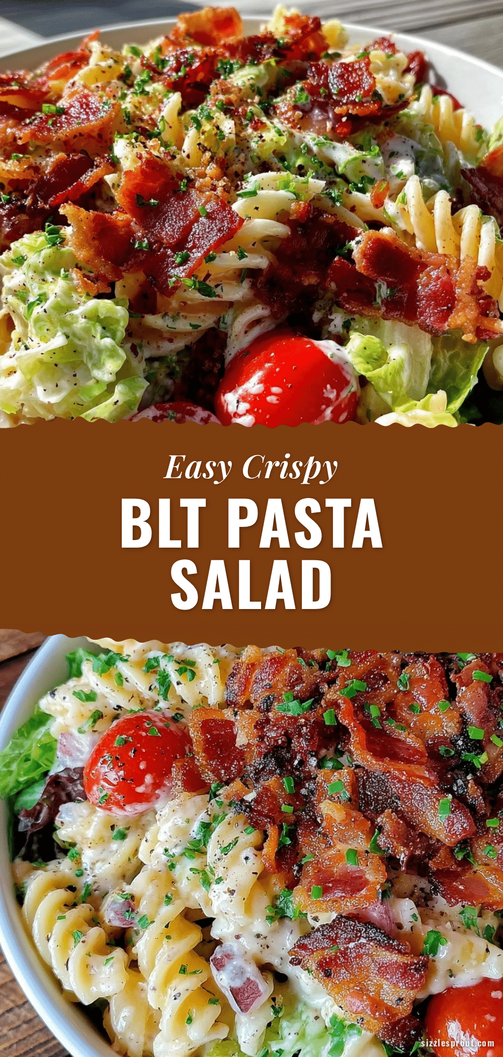 Easy Crispy BLT Pasta Salad recipe