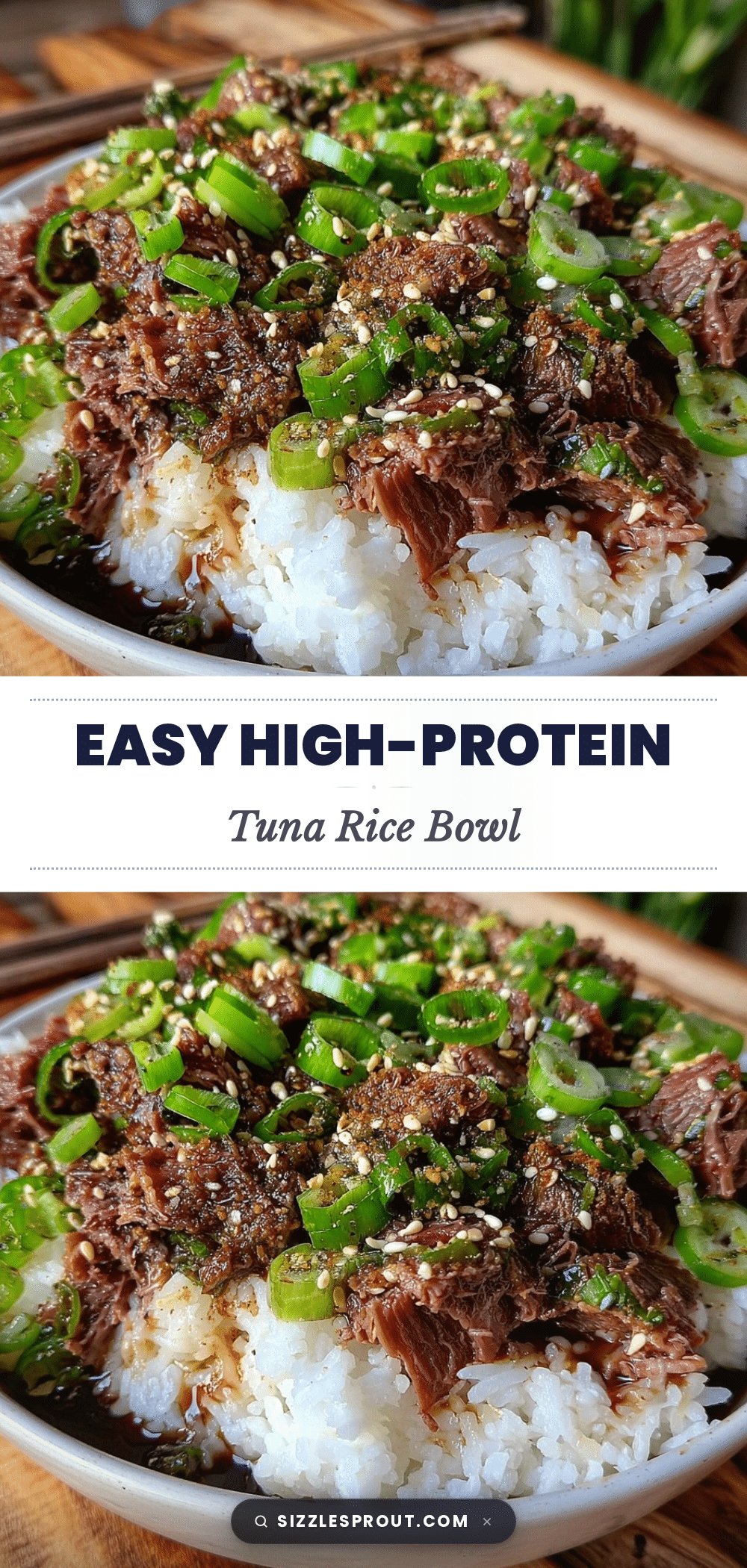easy high-protein tuna rice bowl recipe