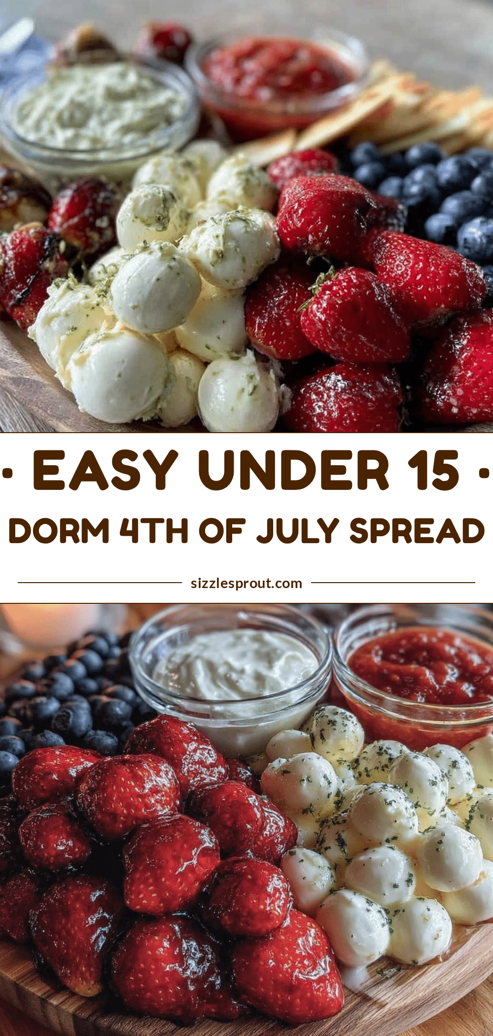 easy under 15 dorm 4th of july party spread recipe