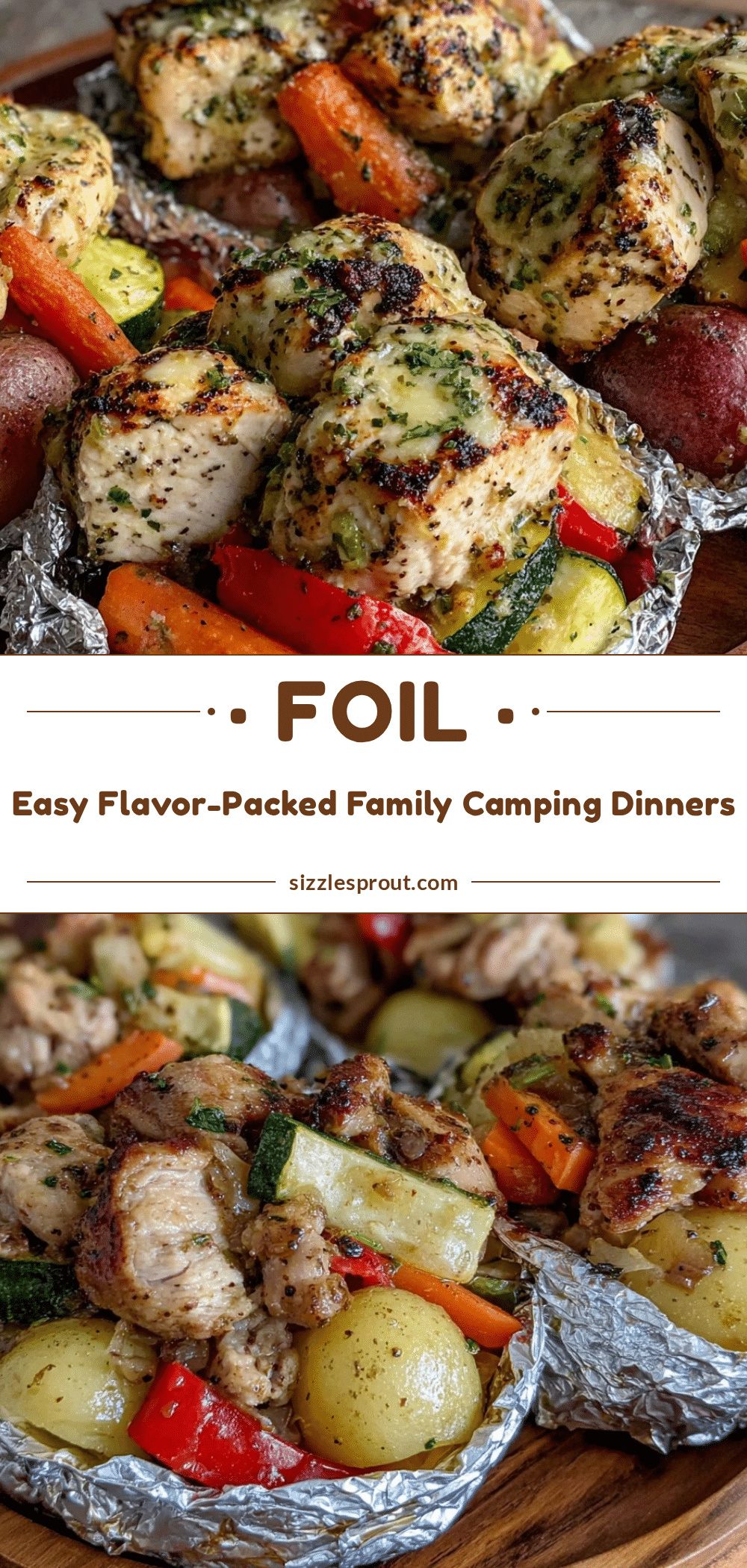 family camping foil packet dinners recipe