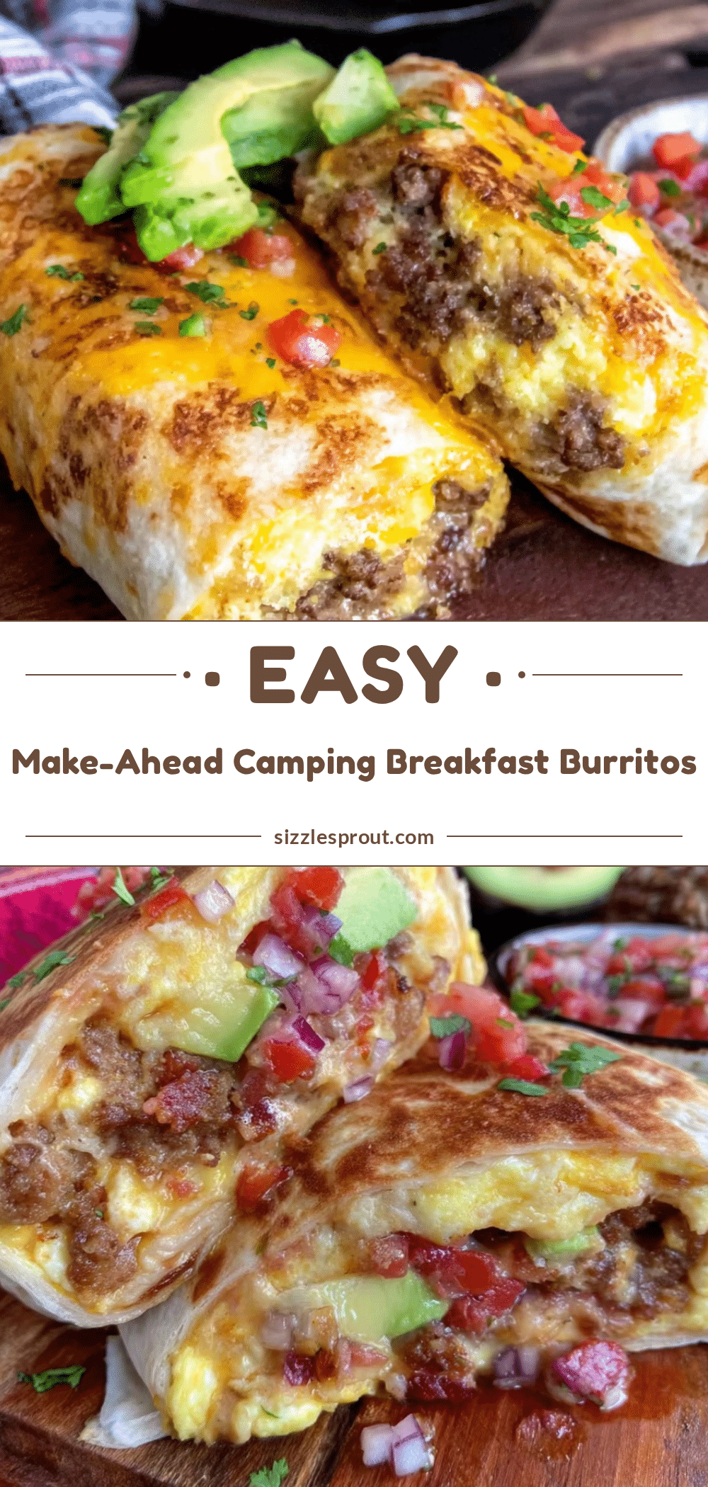 make-ahead camping breakfast burritos recipe