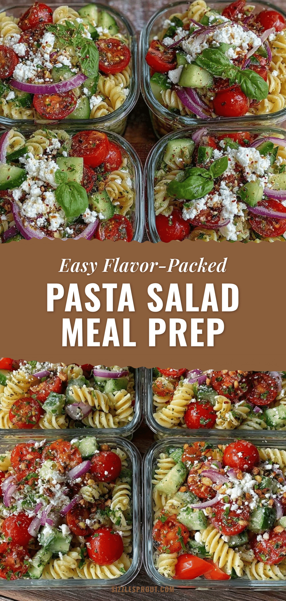 pasta salad meal prep recipe