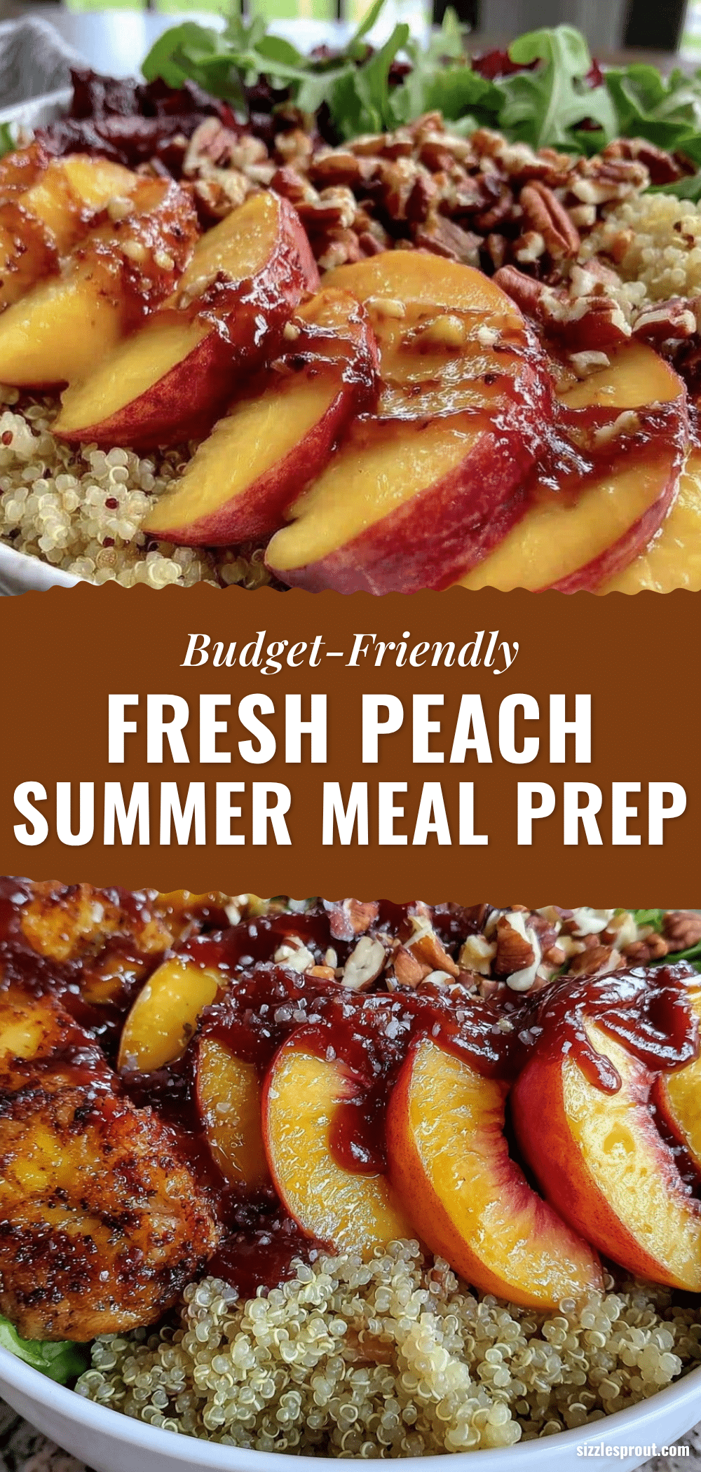 peach summer meal prep bowls recipe