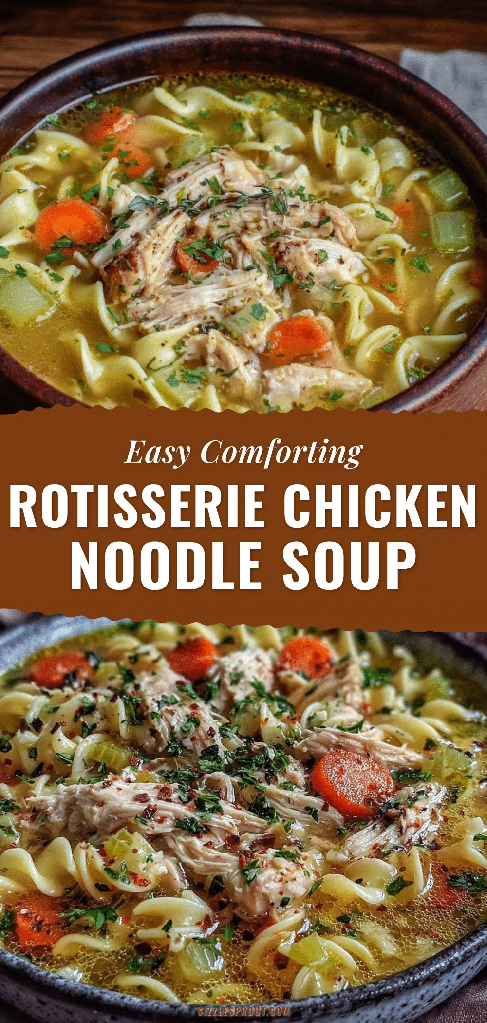 rotisserie chicken noodle soup recipe