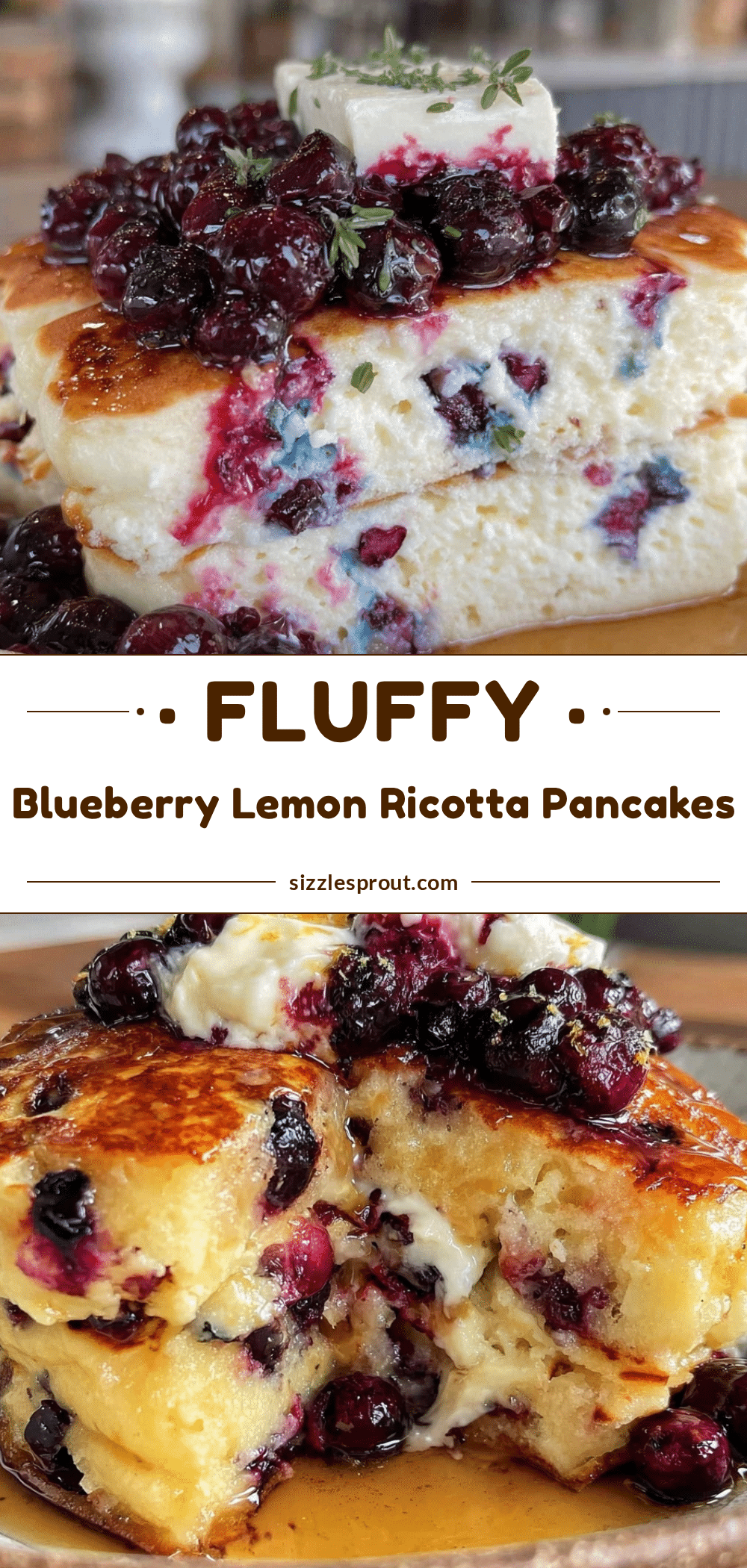 blueberry lemon ricotta pancakes recipe