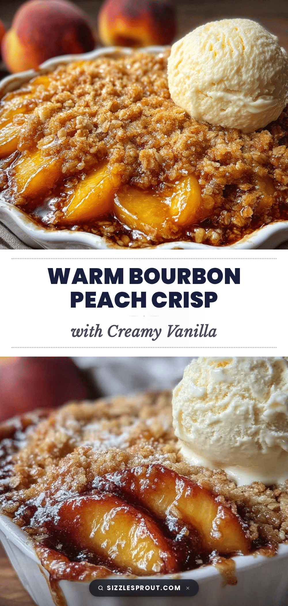 bourbon peach crisp recipe
