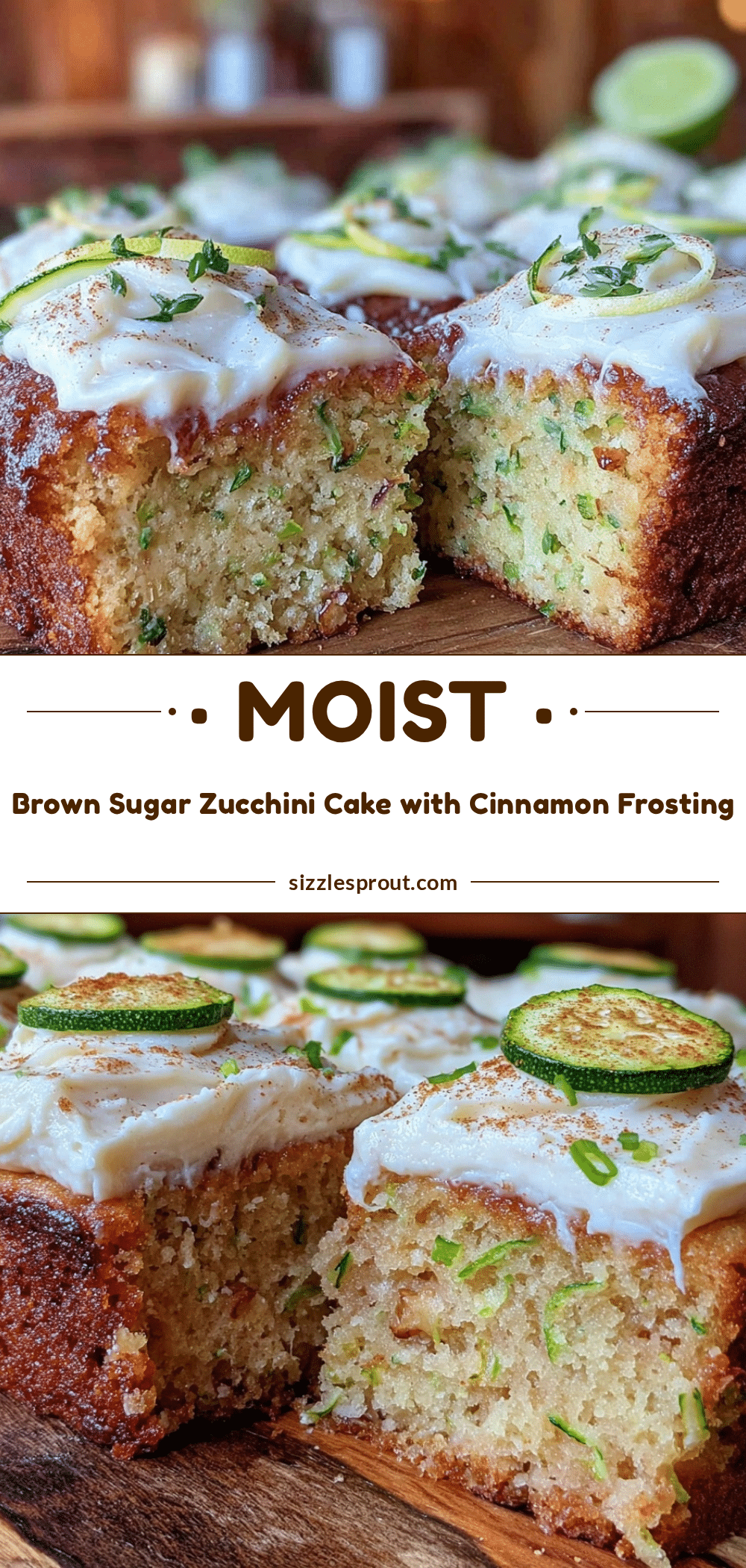 brown sugar zucchini cake recipe