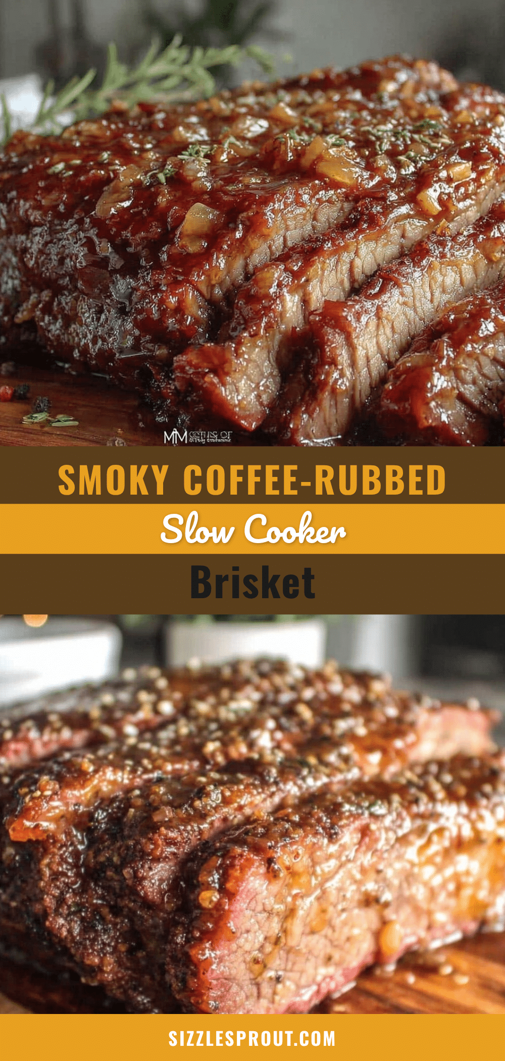 coffee-rubbed smoked brisket slow cooker recipe