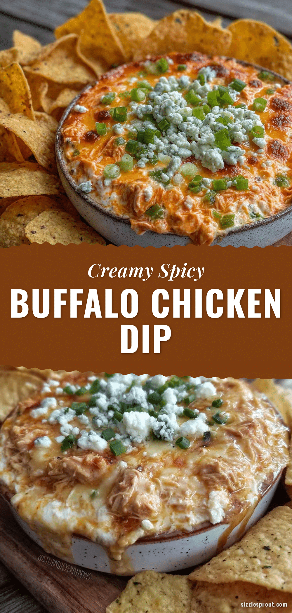 creamy buffalo chicken dip recipe
