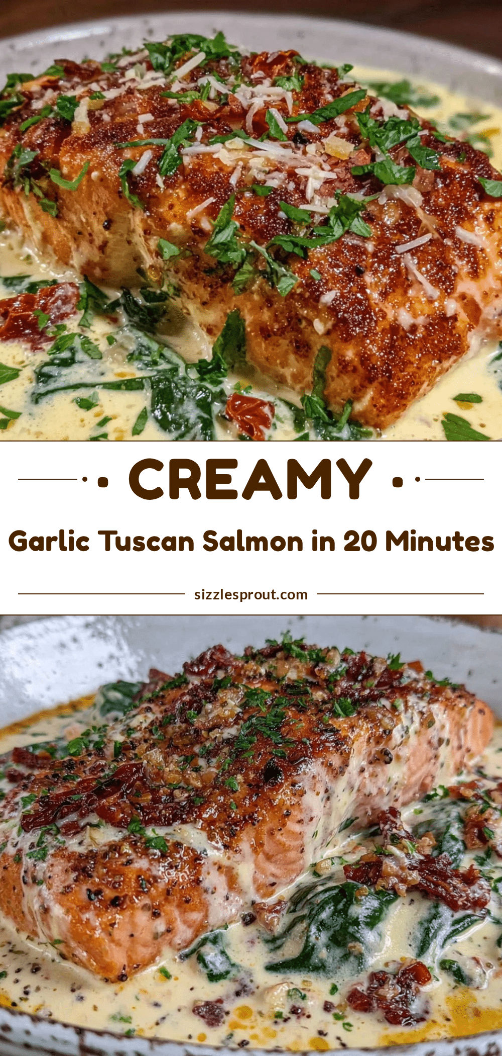 creamy tuscan garlic salmon recipe