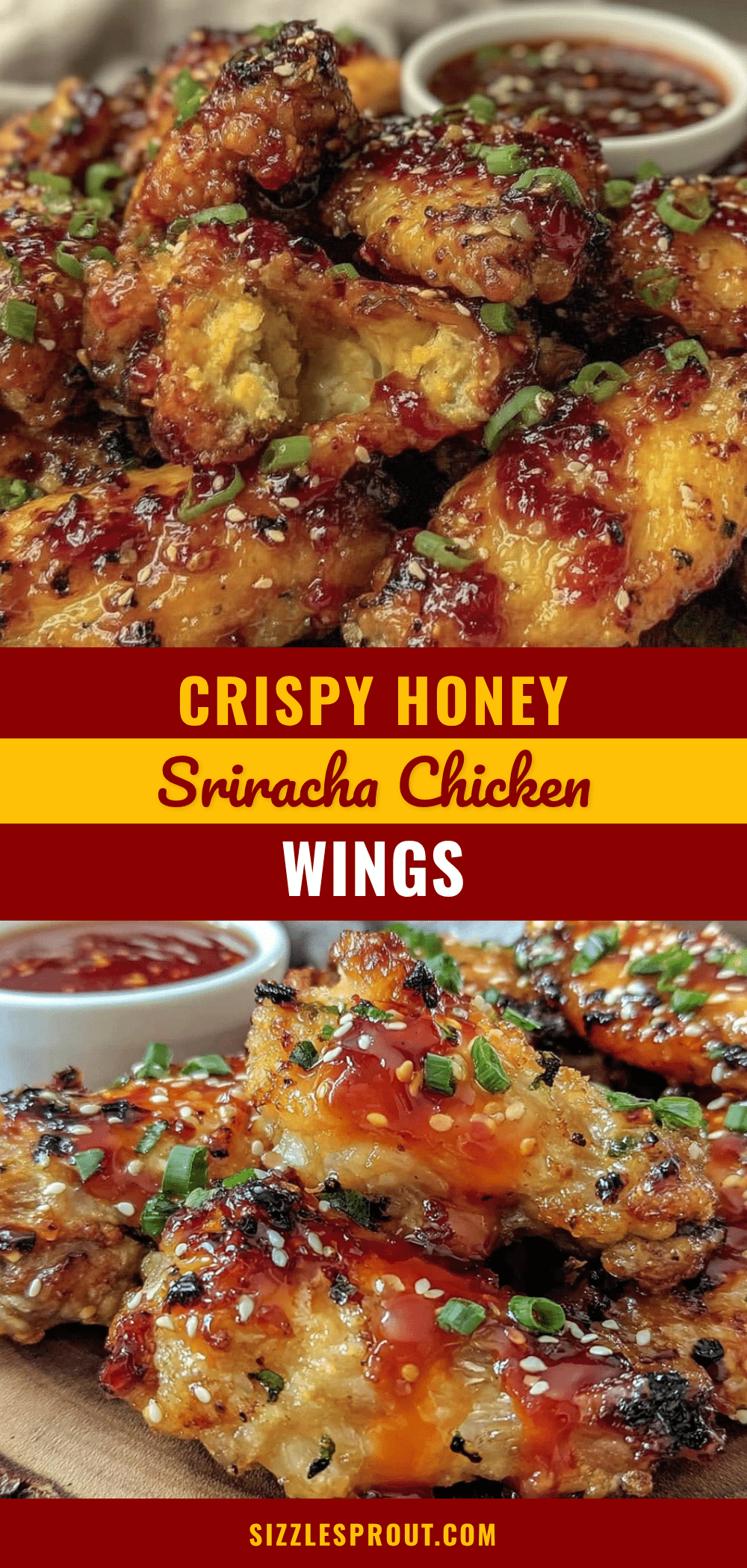 crispy honey sriracha chicken wings recipe