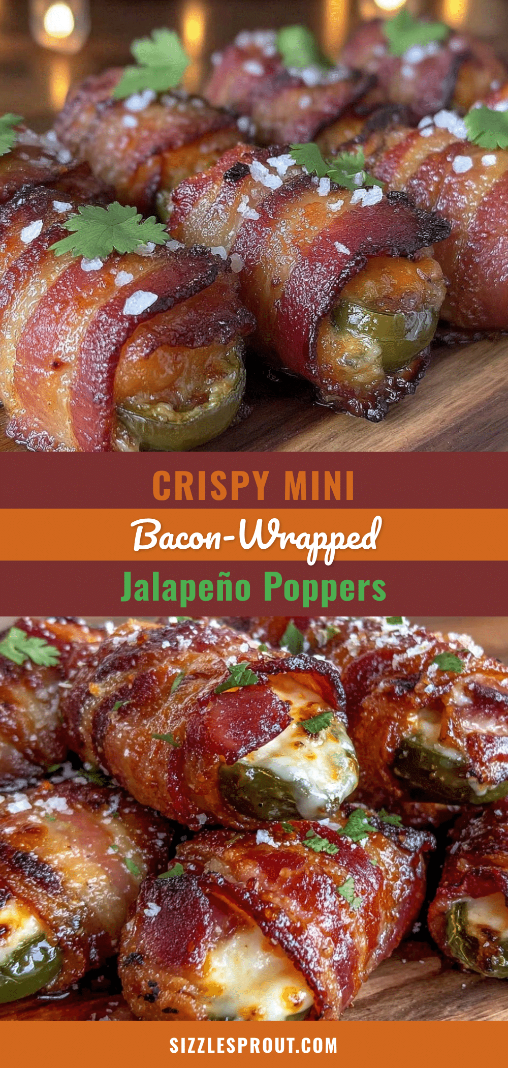 crispy mini bacon-wrapped jalapeño poppers recipe
