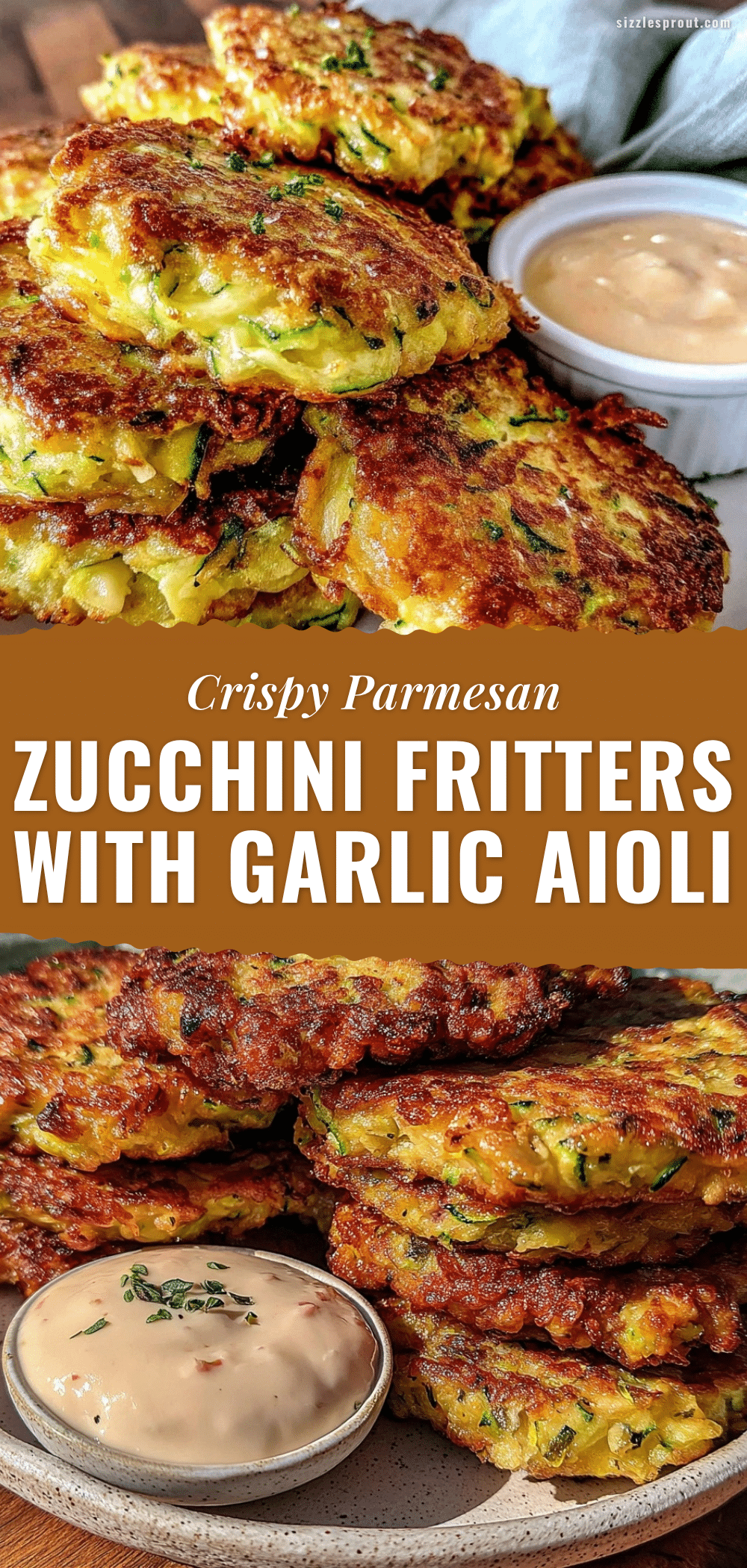 crispy Parmesan zucchini fritters recipe