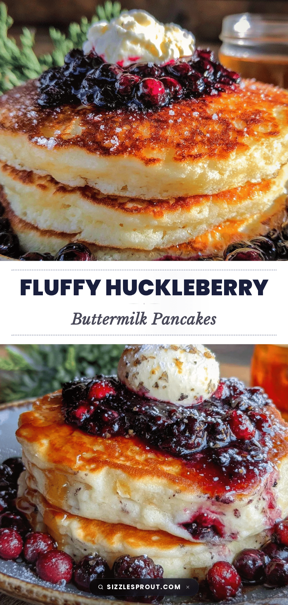 fluffy huckleberry buttermilk pancakes recipe