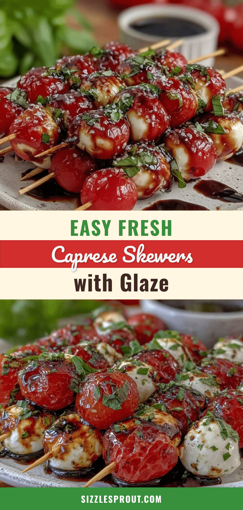 fresh Caprese skewers recipe