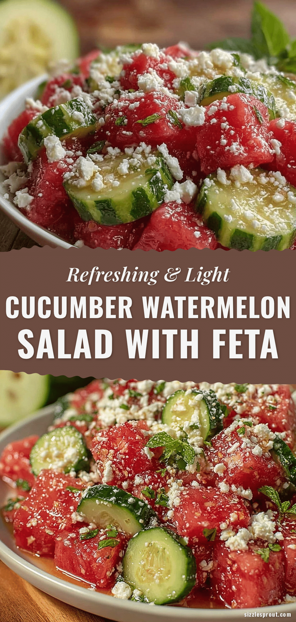 fresh cucumber watermelon salad recipe