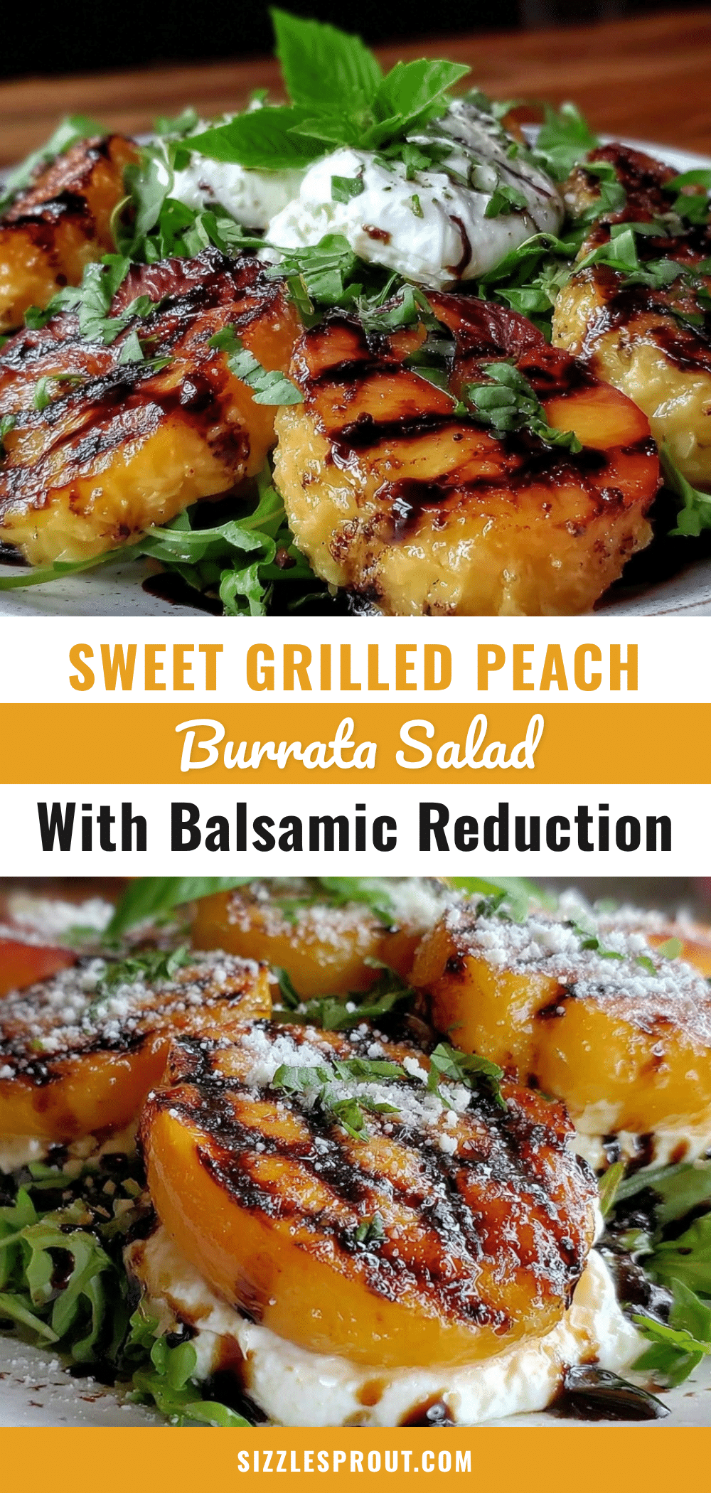 fresh grilled peach burrata salad recipe