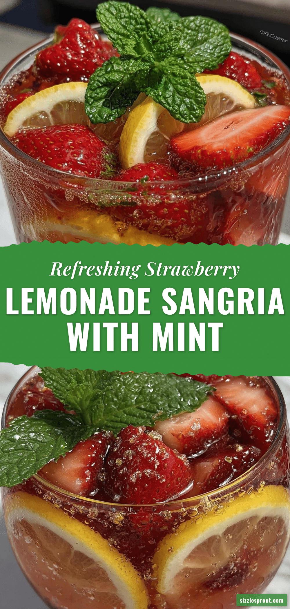 Fresh Strawberry Lemonade Sangria recipe