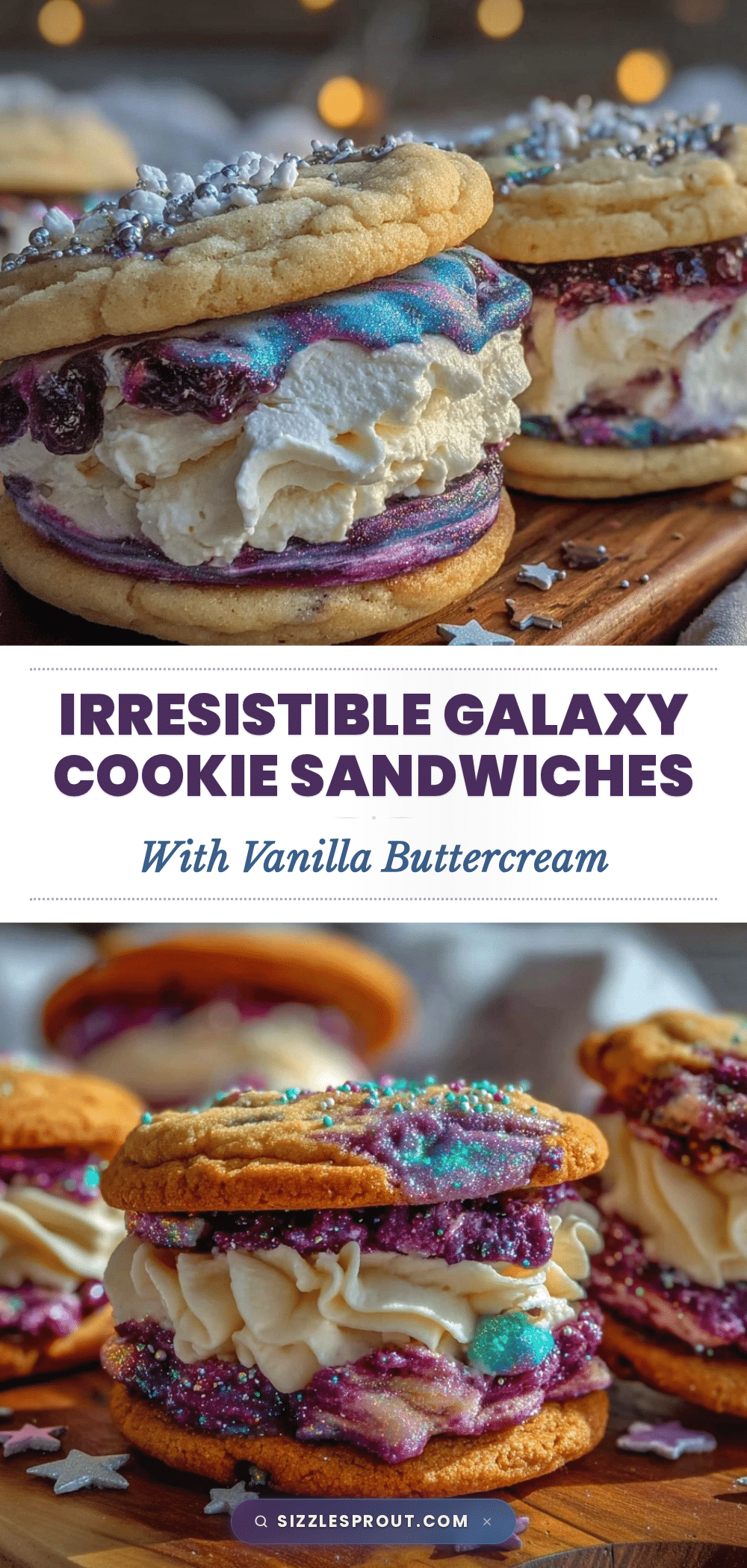 galaxy cookie sandwiches recipe