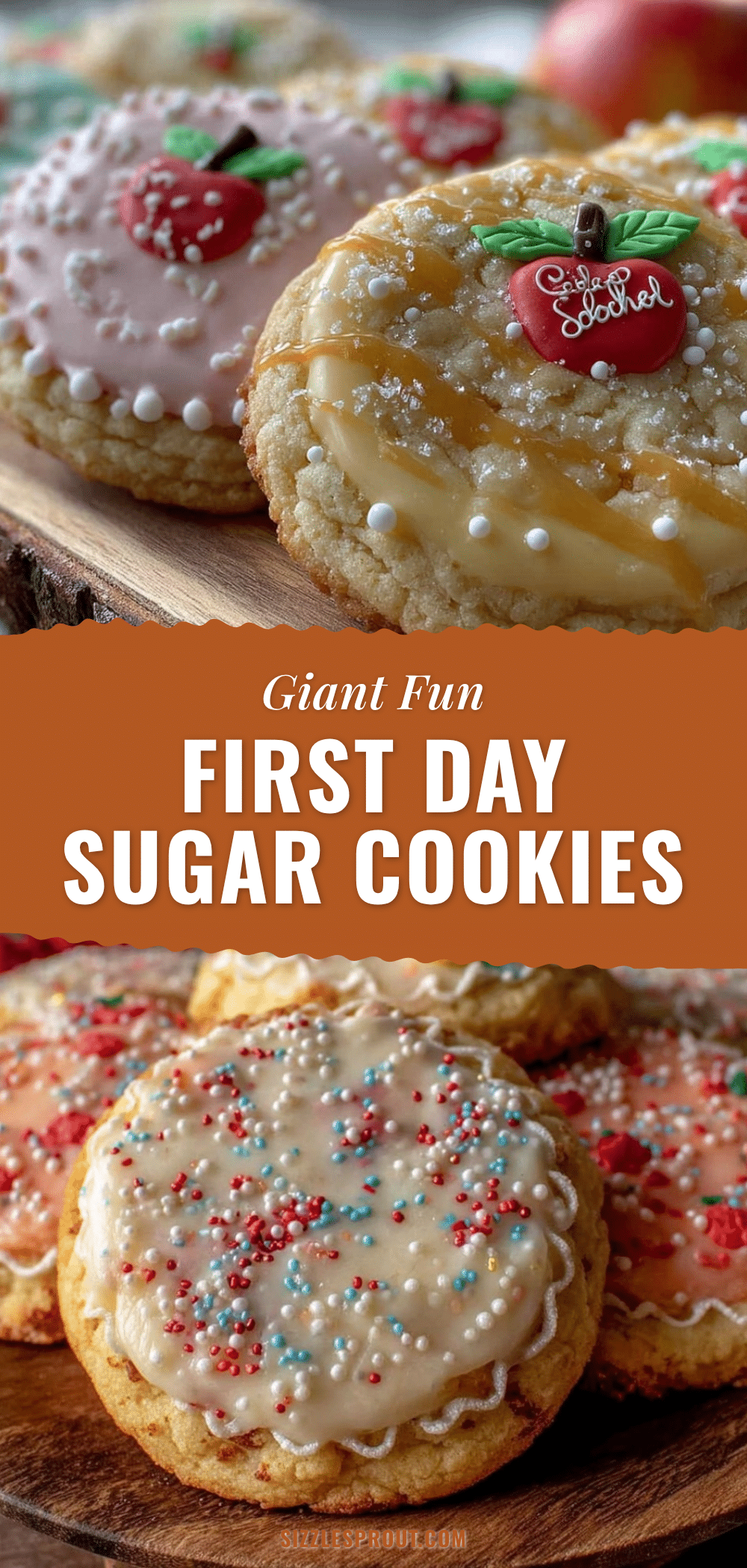 giant decorated sugar cookies recipe