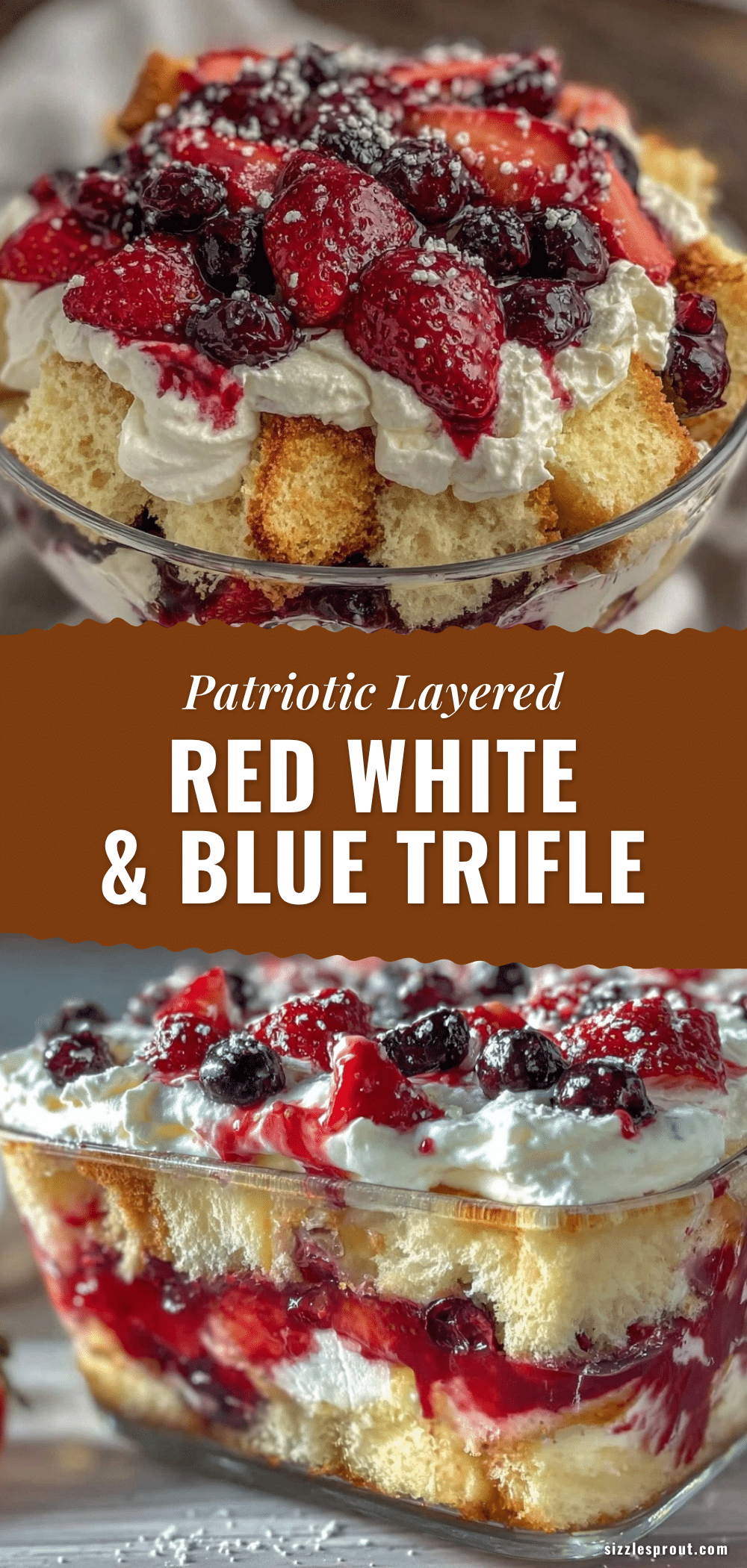 layered red white and blue trifle recipe