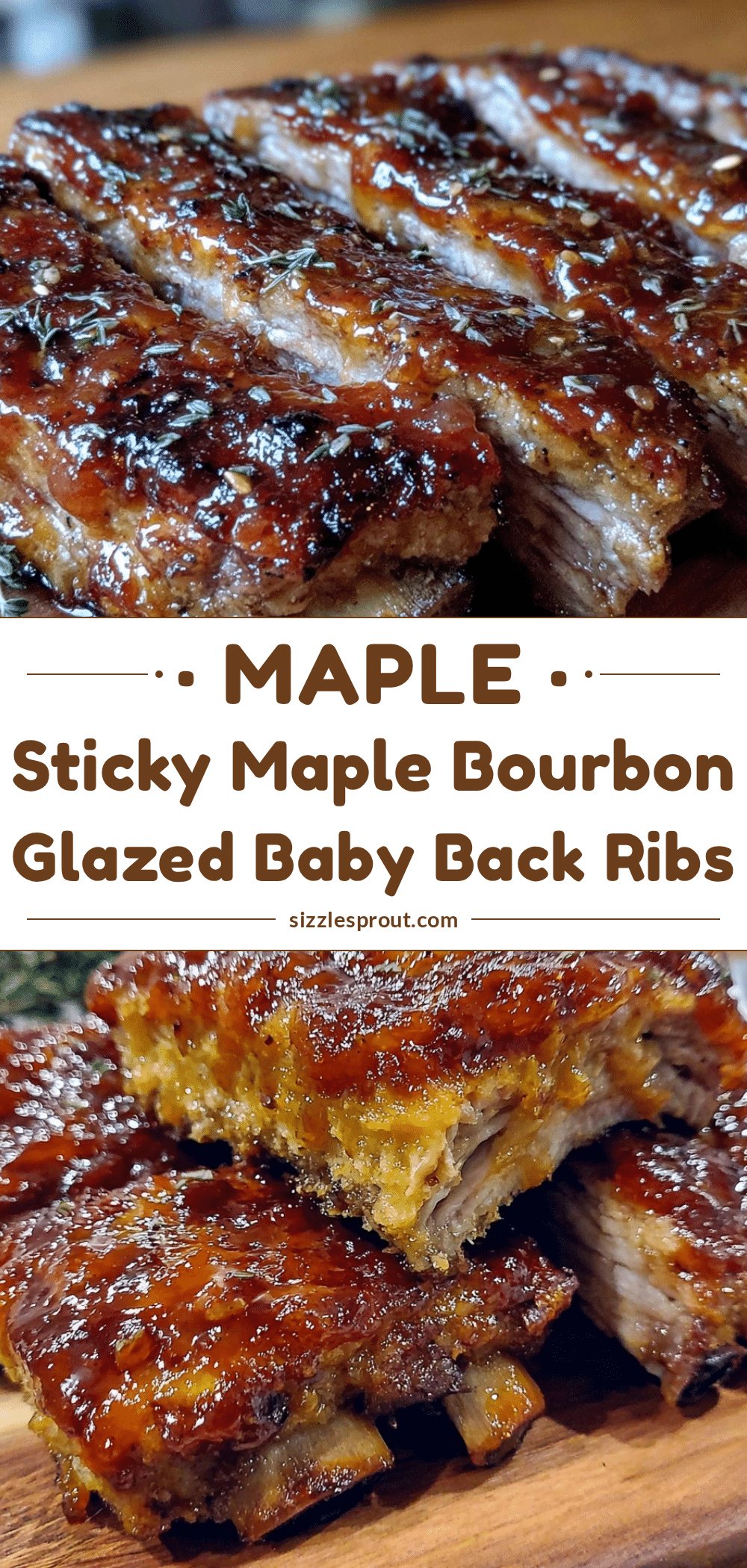 maple bourbon glazed baby back ribs recipe
