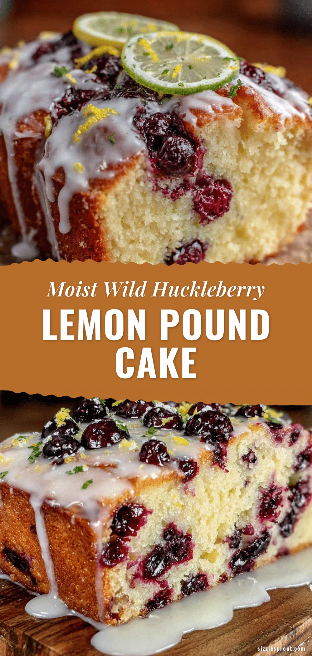 Moist Wild Huckleberry Lemon Pound Cake recipe