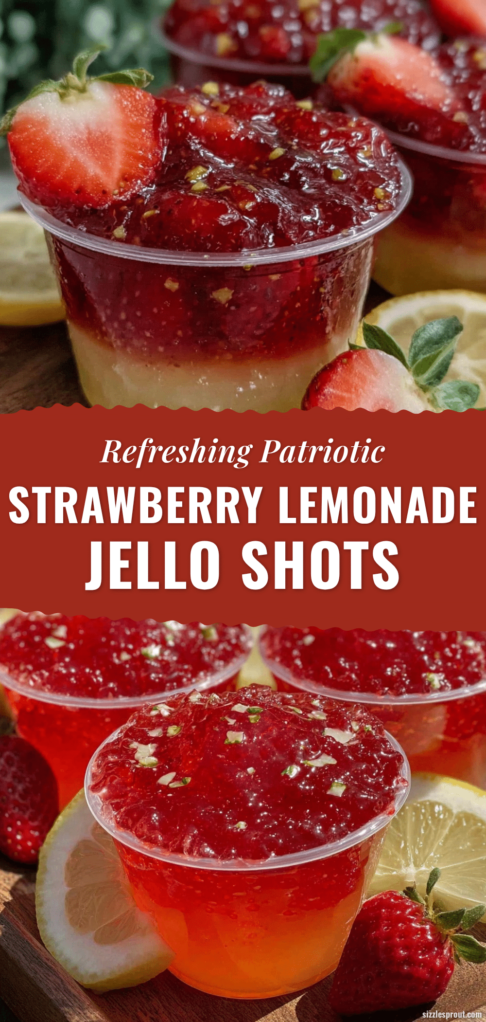 patriotic strawberry lemonade jello shots recipe