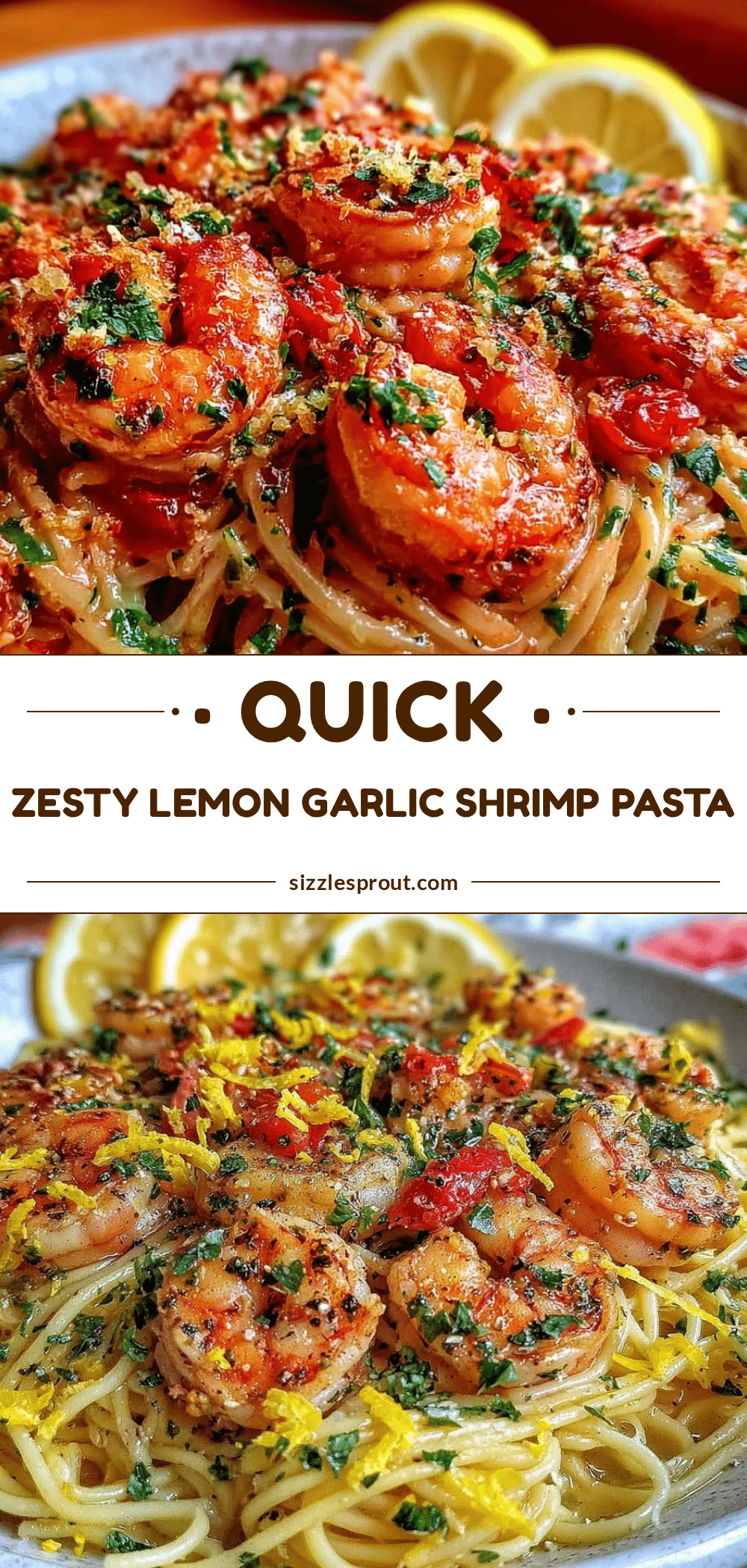 quick lemon garlic shrimp pasta recipe