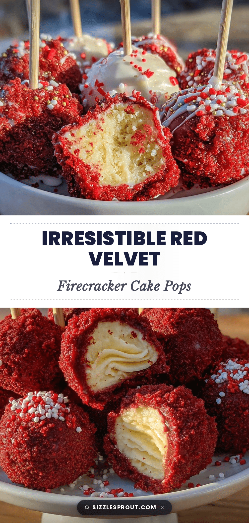 red velvet firecracker cake pops recipe