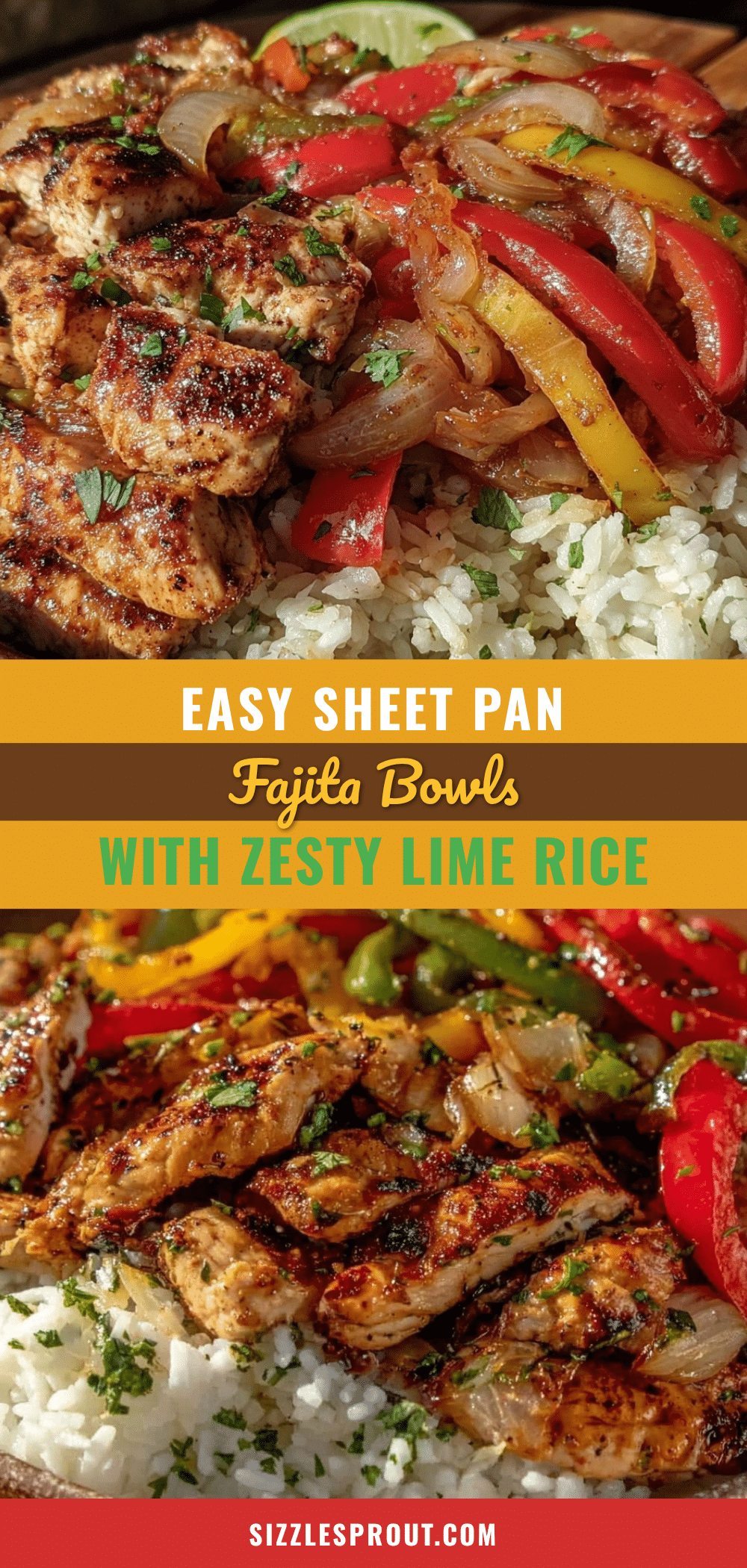 sheet pan fajita bowls recipe