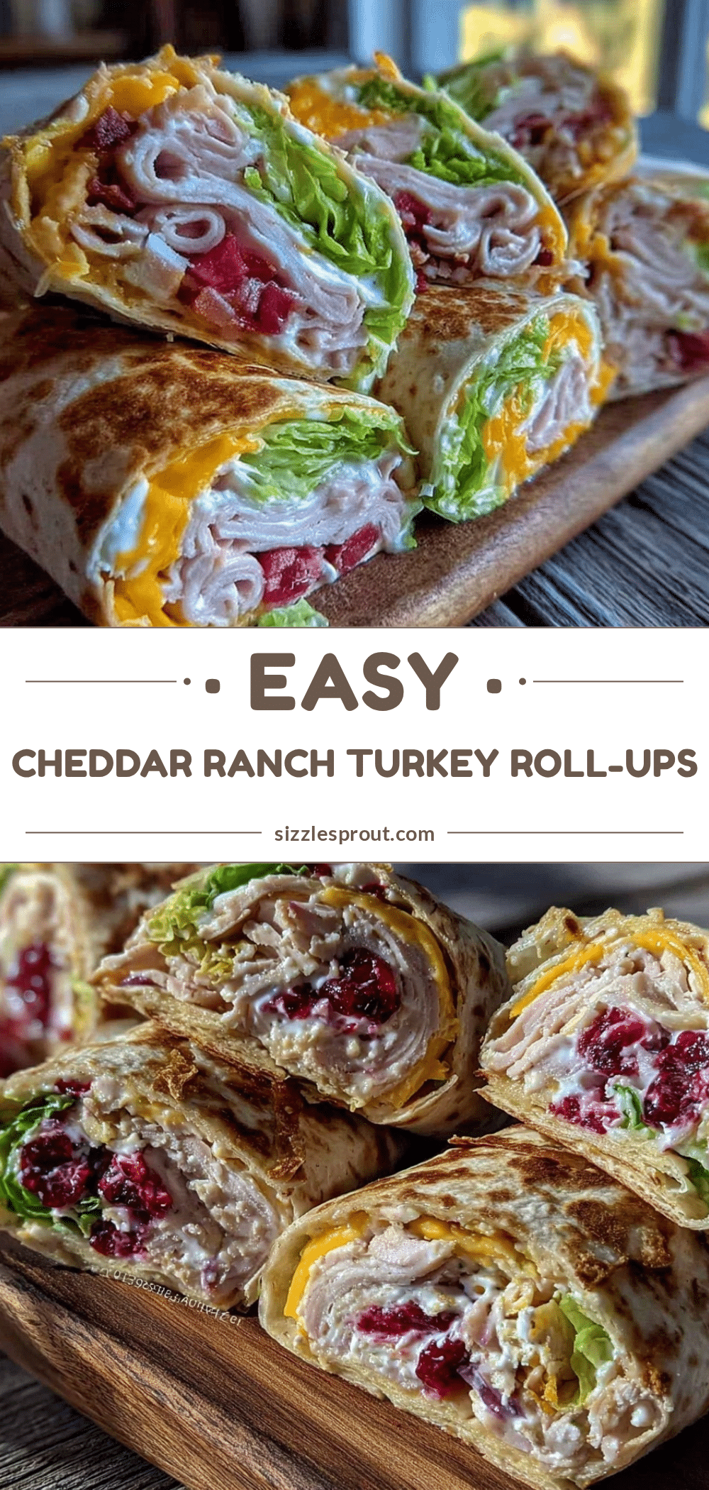turkey cheddar ranch tortilla roll-ups recipe