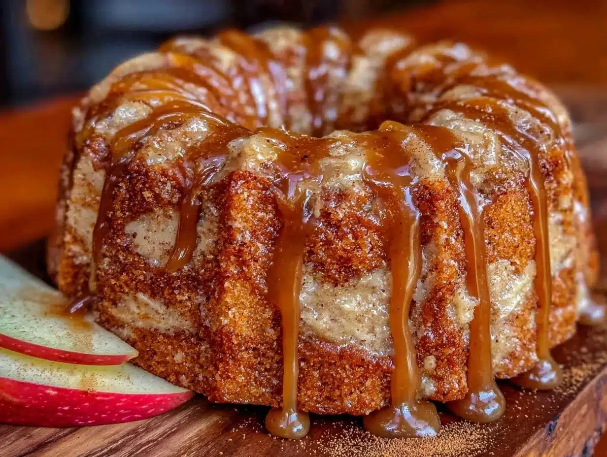 apple cider donut bundt cake preparation steps