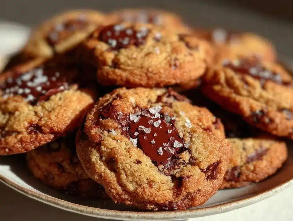 brown butter chocolate chip cookies - featured image