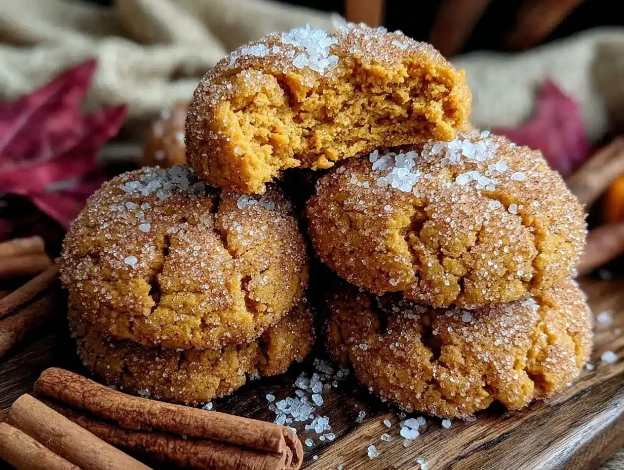 brown butter pumpkin snickerdoodle cookies preparation steps