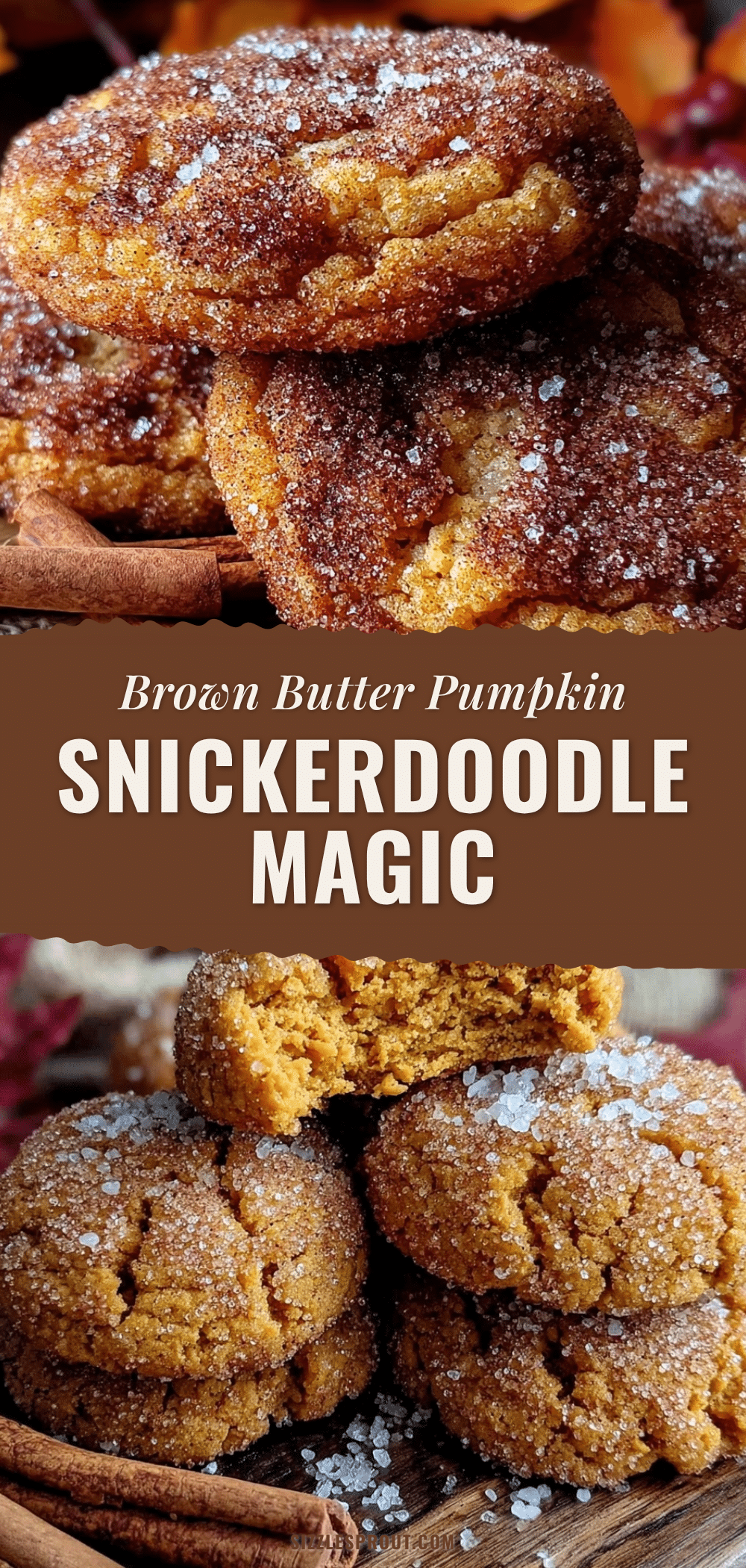 brown butter pumpkin snickerdoodle cookies recipe