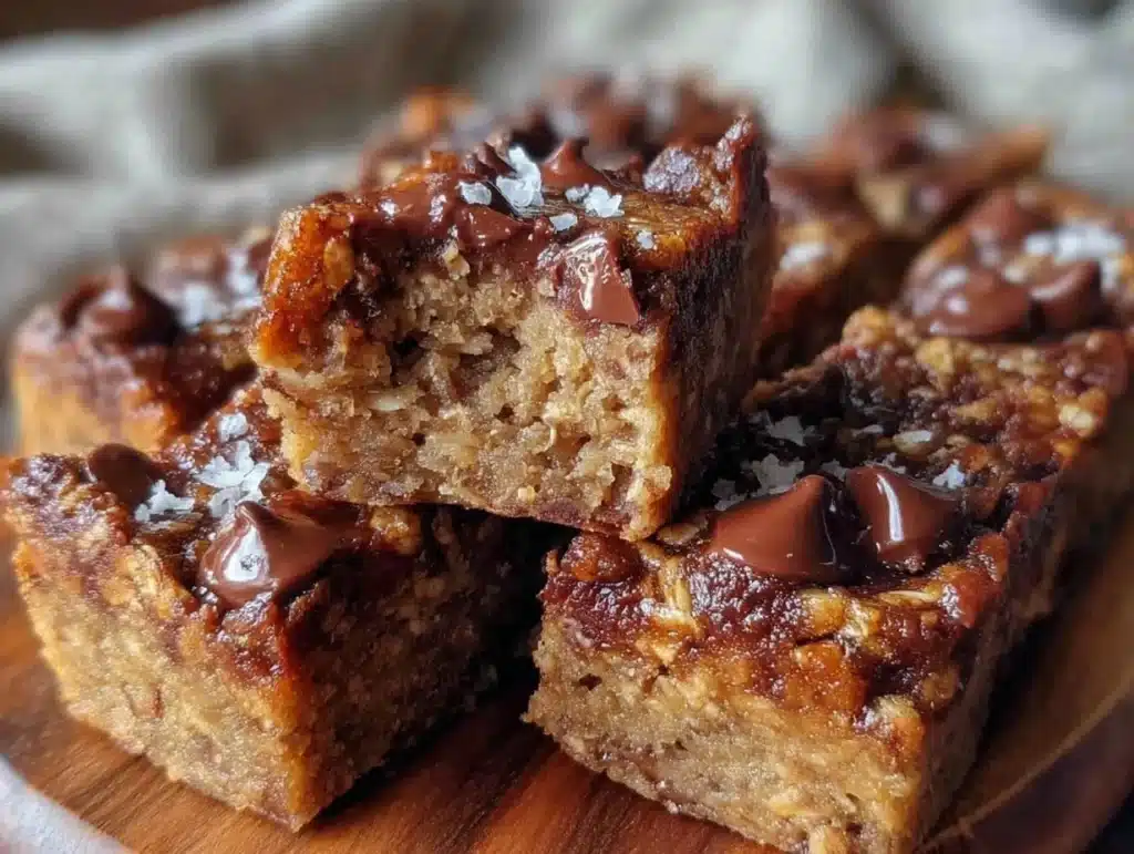 chewy homemade chocolate chip granola bars - featured image