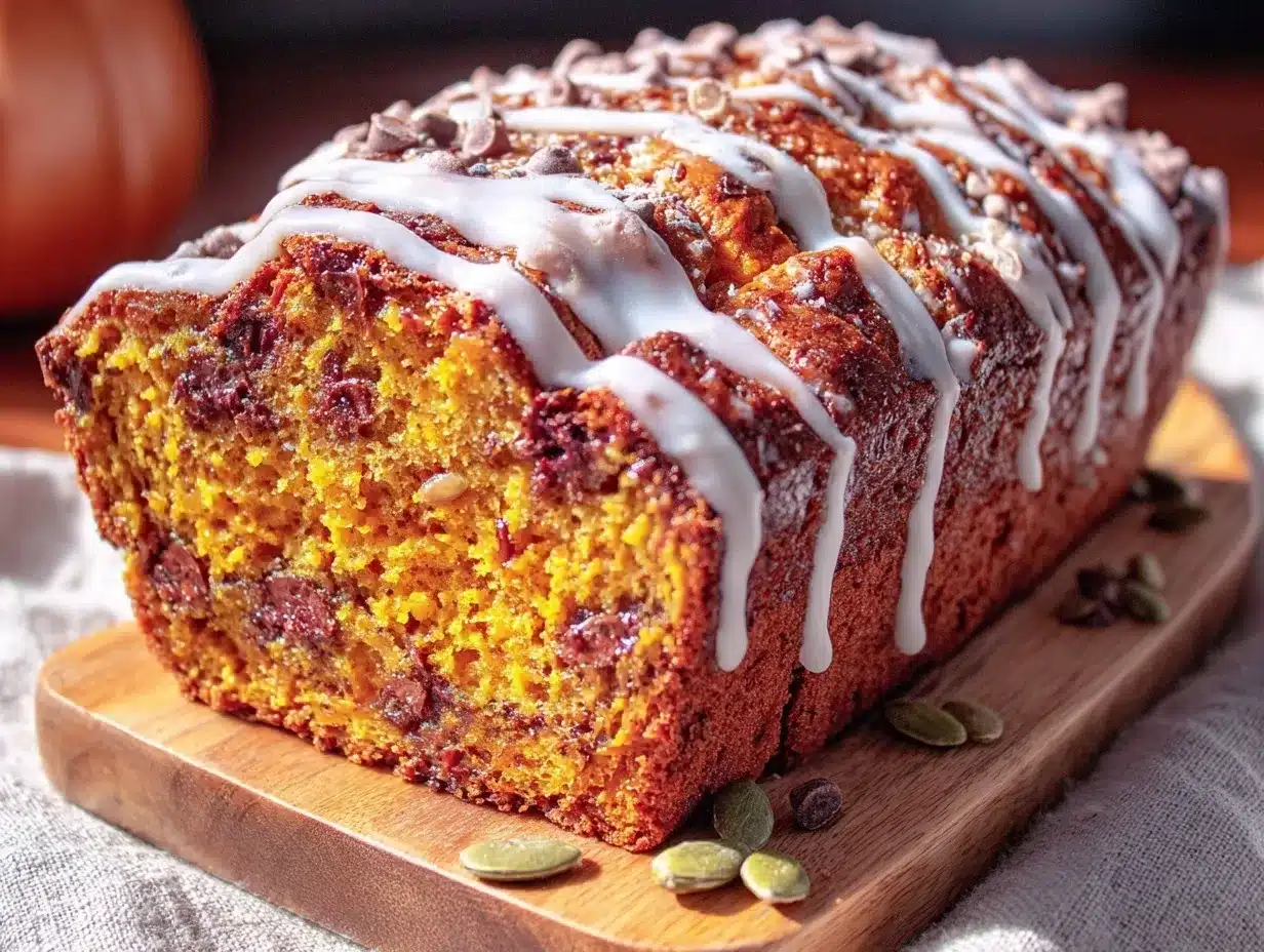 Chocolate Chip Pumpkin Sourdough Bread preparation steps