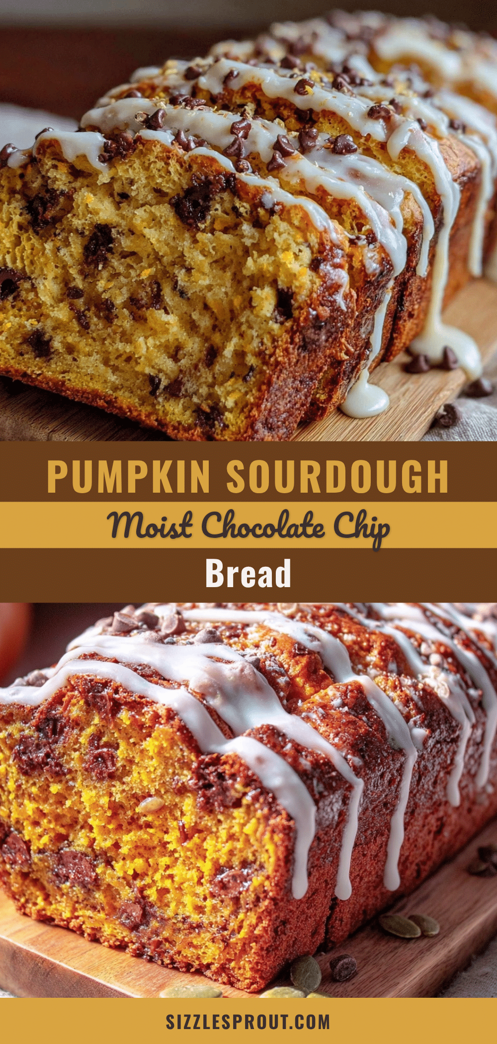 Chocolate Chip Pumpkin Sourdough Bread recipe