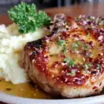 cozy crockpot creamy ranch pork chops - featured image